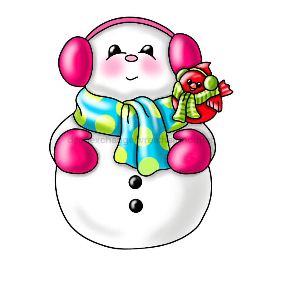 Christmas Sign Snowman Winter Wood Sign Pcd-W-066 22 Door Hanger