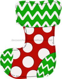 Thumbnail for Christmas Stocking 22" Wood Door Hanger - DECOE-W-298-DH