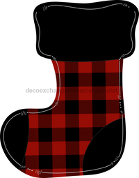 Thumbnail for Christmas Stocking 22" Wood Door Hanger - DECOE-W-299-DH