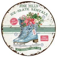 Thumbnail for Christmas Vintage 10" Metal Wreath Sign - DECOE-4677