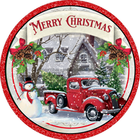 Thumbnail for Wreath Sign, Christmas Truck Sign, 10