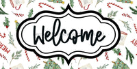 Thumbnail for Christmas Welcome Sign Dco-00655 For Wreath 6X12 Metal