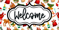 Thumbnail for Christmas Welcome Sign Dco-00668 For Wreath 6X12 Metal