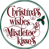 Thumbnail for Wreath Sign, Christmas Wishes, Christmas Sign, 10