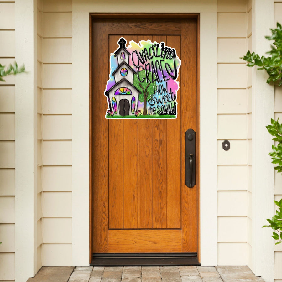 Church 22" Wood Door Hanger - DECOE-W-903457-DH