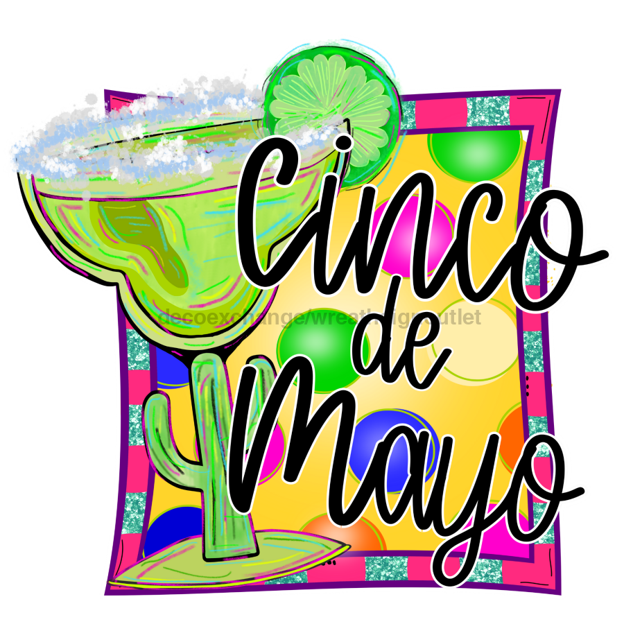 Cinco De Mayo 22" Wood Door Hanger - DECOE-W-903450-DH