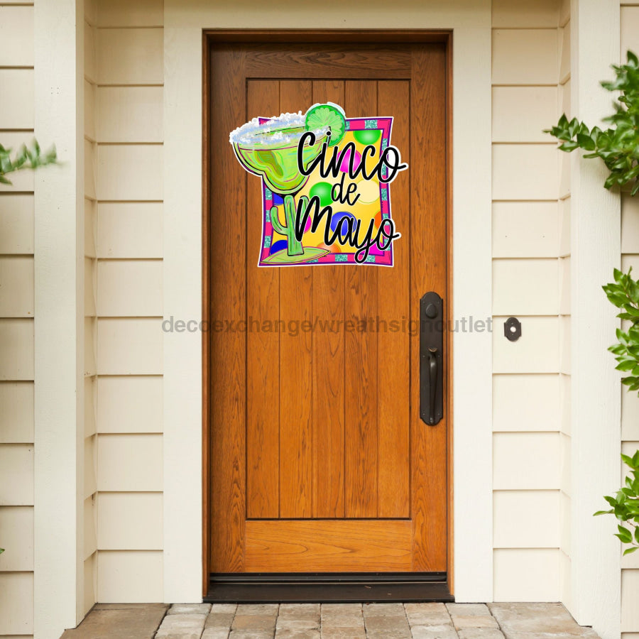 Cinco De Mayo 22" Wood Door Hanger - DECOE-W-903450-DH