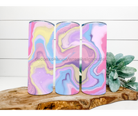 Thumbnail for Cotton Candy Swirl Tumbler, 20 oz Skinny Tumbler - DECOETUMBLER-195