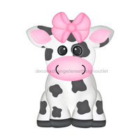 Thumbnail for Cow Farm 22" Wood Door Hanger - DECOE-W-506-DH