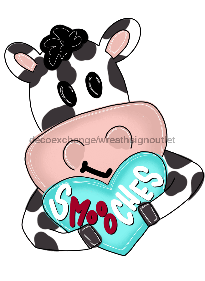 Cow Sign Valentine Wood Sign Door Hanger Decoe-W-499 22