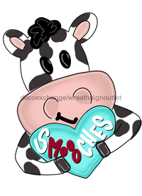 Thumbnail for Cow Sign Valentine Wood Sign Door Hanger Decoe-W-499 22