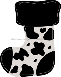 Thumbnail for Cow Stocking Animal Print 22" Wood Door Hanger - DECOE-W-194-DH