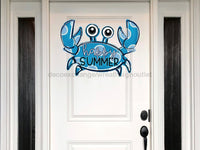 Thumbnail for Crab Sign Summer Beach Wood Sign Door Hanger Decoe-W-123 22