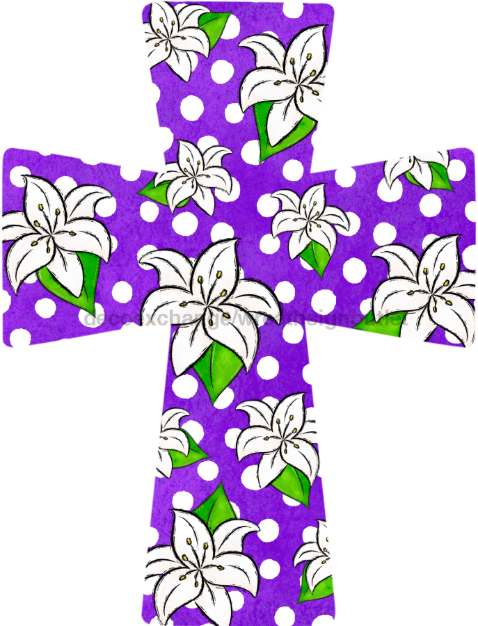 Cross Easter Cross 22" Wood Door Hanger - DECOE-W-770-DH