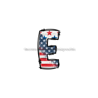 Thumbnail for Custom Patriotic Initial Sign Door Hanger Rustic Wood Sign Decoe-W-307 22 E