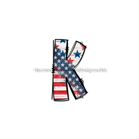 Thumbnail for Custom Patriotic Initial Sign Door Hanger Rustic Wood Sign Decoe-W-307 22 K