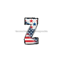 Thumbnail for Custom Patriotic Initial Sign Door Hanger Rustic Wood Sign Decoe-W-307 22 Z
