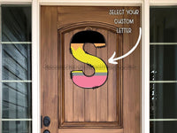 Thumbnail for Custom Teacher Initial Sign Door Hanger Pencil Wood Sign Decoe-W-306 22