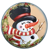 Thumbnail for Christmas Snowman 22" Wood Door Hanger - DD-W-0005-DH