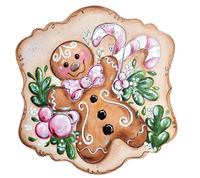 Thumbnail for Christmas Gingerbread 22" Wood Door Hanger - DD-W-0009-DH