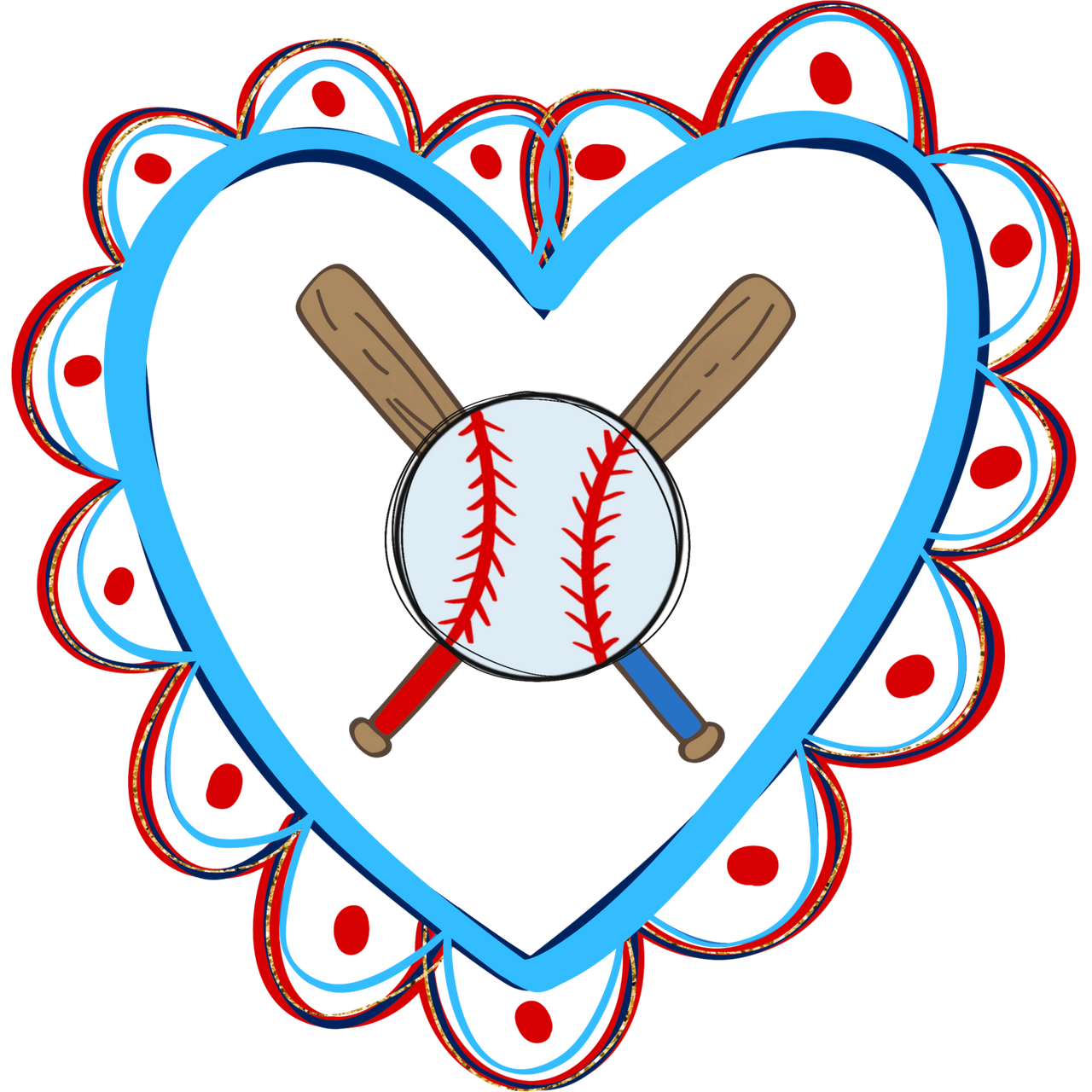 Baseball Sports 22" Wood Door Hanger - DECOE-W-905028-DH