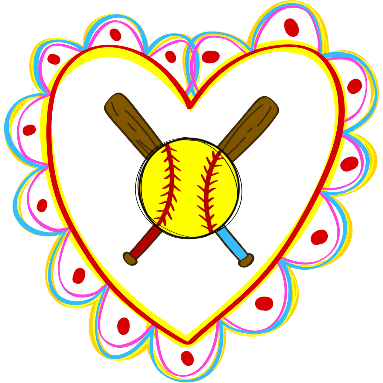 Softball Sports 22" Wood Door Hanger - DECOE-W-905030-DH