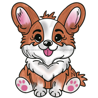 Thumbnail for Dog Corgi Door Hanger Mj-W-00074-Dh 22‚Äô Wood
