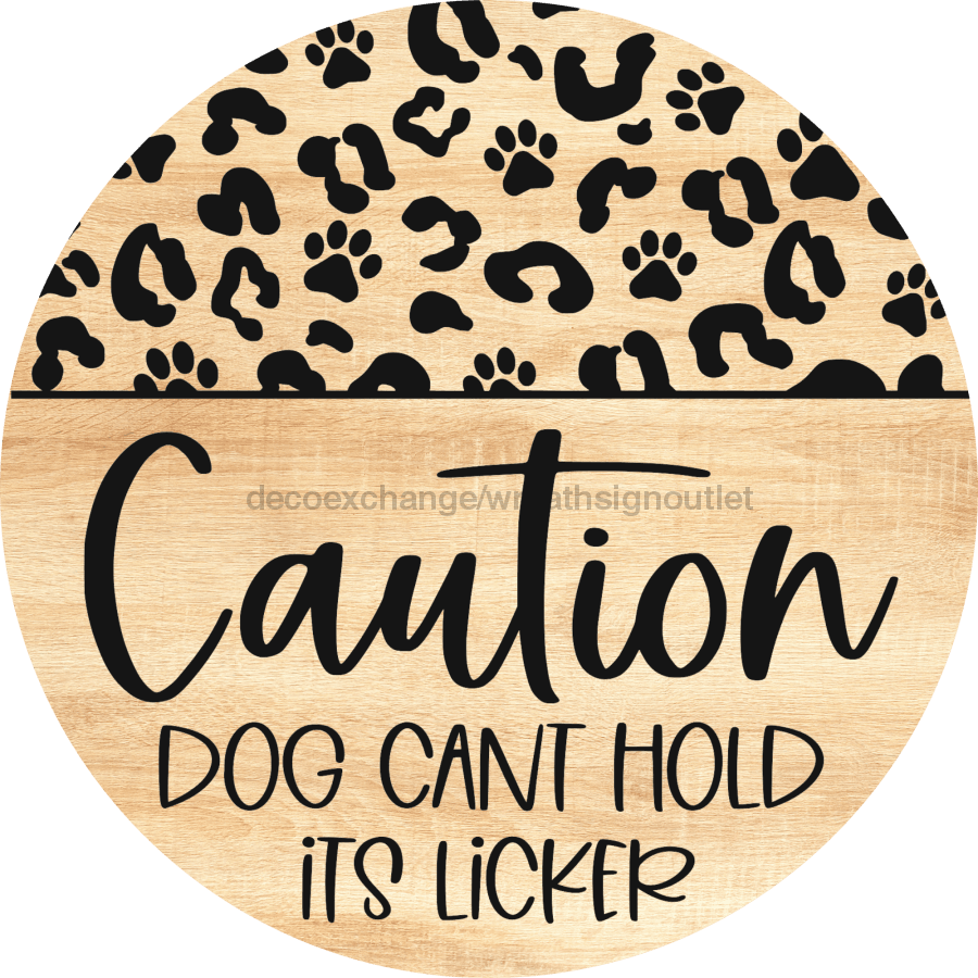 Dog Door Hanger Cant Hold Licker Dco-01047 Sign For Wreath 18 Round