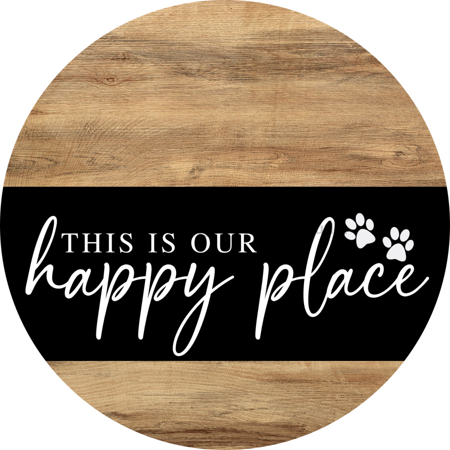 Dog Door Hanger, Hello Brought Treats Door Hanger, DCO-01975-DH, 18" Round Wood