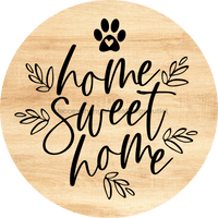 Thumbnail for Dog Door Hanger Home Sweet Dco-01094 Sign For Wreath 18 Round