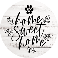 Thumbnail for Dog Door Hanger Home Sweet Dco-01095 Sign For Wreath 18 Round