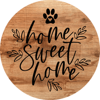 Thumbnail for Dog Door Hanger Home Sweet Dco-01096 Sign For Wreath 18 Round