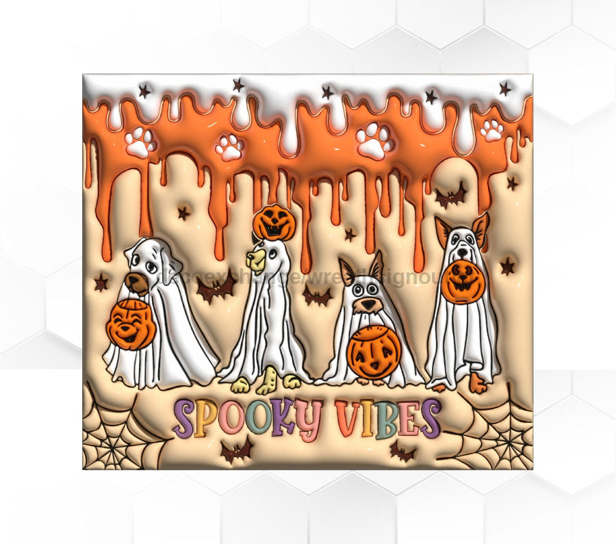 Dog Halloween Tumbler, 20 oz Skinny Tumbler - DECOETUMBLER-377