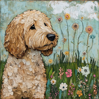 Thumbnail for Dog Sign, Doodle Sign, DCO-12966, Sign For Wreath, 10x10