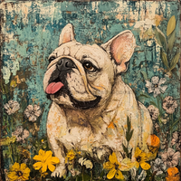 Thumbnail for Dog Sign, English Bulldog Sign, DCO-12924, Sign For Wreath, 10x10