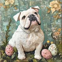 Thumbnail for Dog Sign, English Bulldog Sign, DCO-12930, Sign For Wreath, 10x10