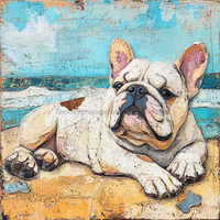 Thumbnail for Dog Sign, English Bulldog Sign, DCO-12949, Sign For Wreath, 10x10