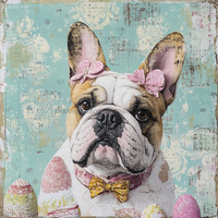 Thumbnail for Dog Sign, English Bulldog Sign, DCO-12962, Sign For Wreath, 10x10