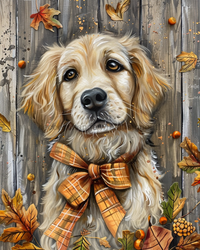 Thumbnail for Dog Sign Fall Dco-01695 For Wreath 8X10’ Metal