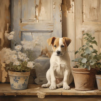 Thumbnail for Dog Sign Floral Dco-00980 For Wreath 10X10 Metal