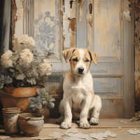 Thumbnail for Dog Sign Floral Dco-00985 For Wreath 10X10 Metal