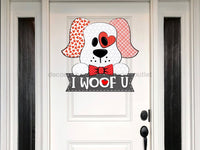 Thumbnail for Dog Sign Love Valentines Day Wood Sign Door Hanger Decoe-W-344 22