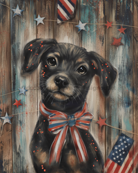 Thumbnail for Dog Sign Patriotic Dco-01675 For Wreath 8X10’ Metal