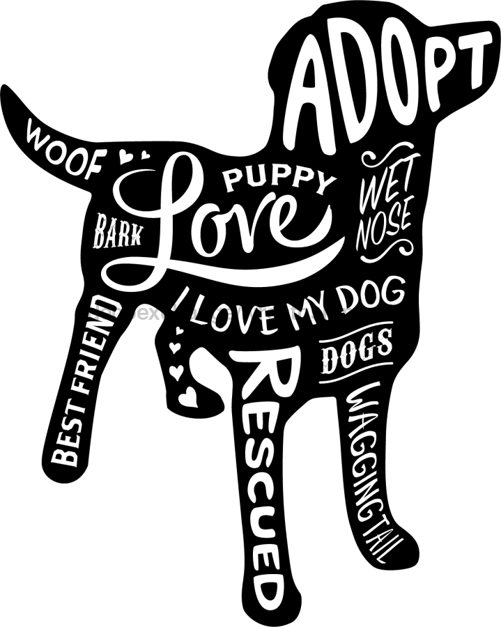 Dog Sign, Rescue Dog, DecoExchange Sign, wood sign, DECOE-W-037 - DecoExchange¬Æ