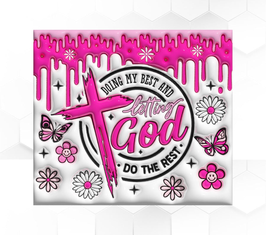Doing My Best Tumbler, Religious Tumbler, 20 oz Skinny Tumbler - DECOETUMBLER-345