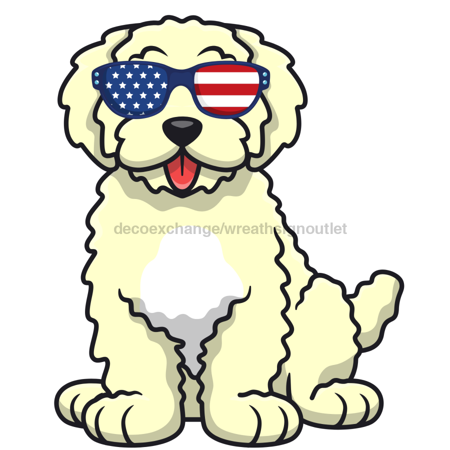 Doodle Dog 22" Wood Door Hanger - DECOE-W-903707-DH