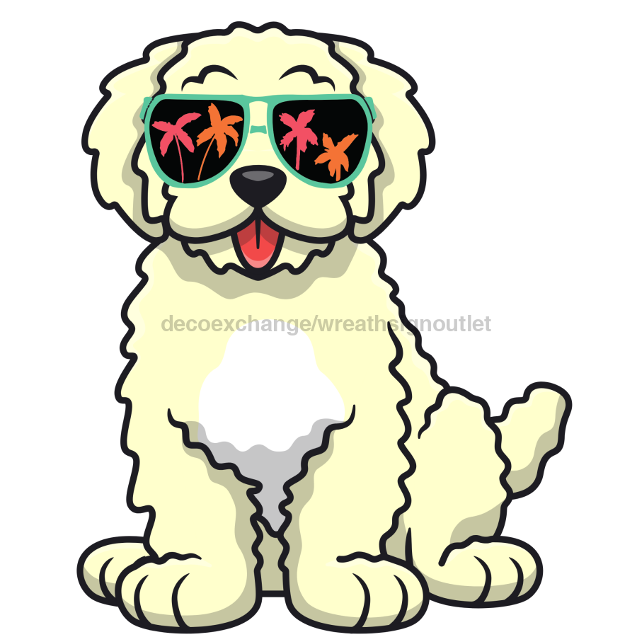 Doodle Dog 22" Wood Door Hanger - DECOE-W-903708-DH