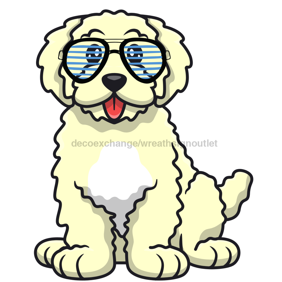 Doodle Dog 22" Wood Door Hanger - DECOE-W-903709-DH