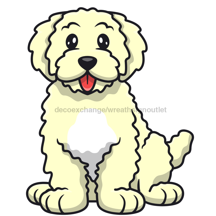 Doodle Dog 22" Wood Door Hanger - DECOE-W-903711-DH