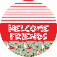 Thumbnail for Door Hanger, Christmas Sign, Mint Christmas Cake Sign, Welcome Sign, 18